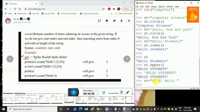 string slice and functions in python смотреть онлайн