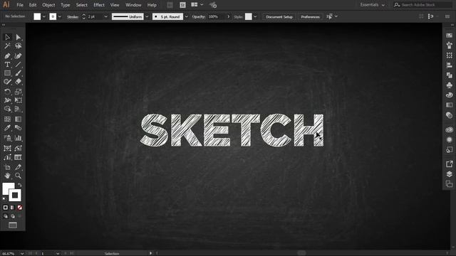 Sketch / Scribble Text Effect | Adobe Illustrator Quick Tips & Tricks #5 смотреть онлайн