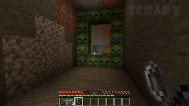 ZOMBIE HEAD PORTAL IN MINECRAFT - lucky and unlucky moments by Scrapy смотреть онлайн