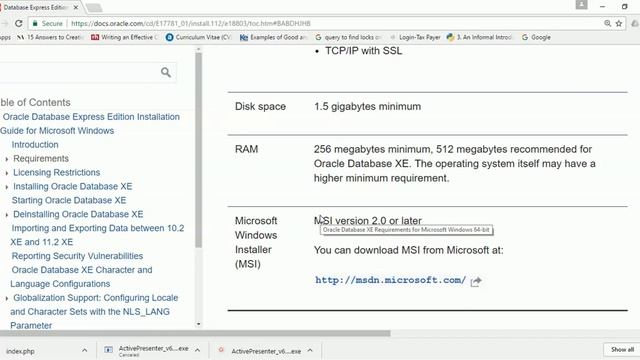 Oracle Database 11g Installation on windows 10 Part 2 смотреть онлайн