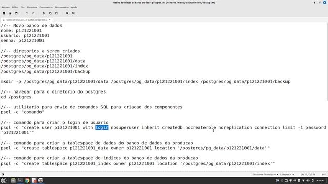 02 # PostgreSQL + Linux: Criação de banco de dados completo (Banco de dados, tablespace, usuario) смотреть онлайн
