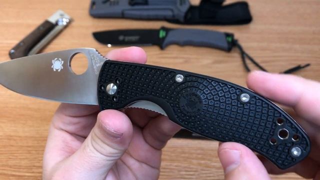 Складной нож Spyderco Tenacious Lightweight. Облегченная версия Спайдерко. смотреть онлайн