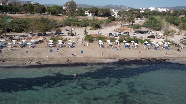 Coral Bay Beach, Paphos, Cyprus. Drone 4K. смотреть онлайн