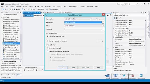 SSIS - Rebuild - Reorganize Index Task (tr) смотреть онлайн