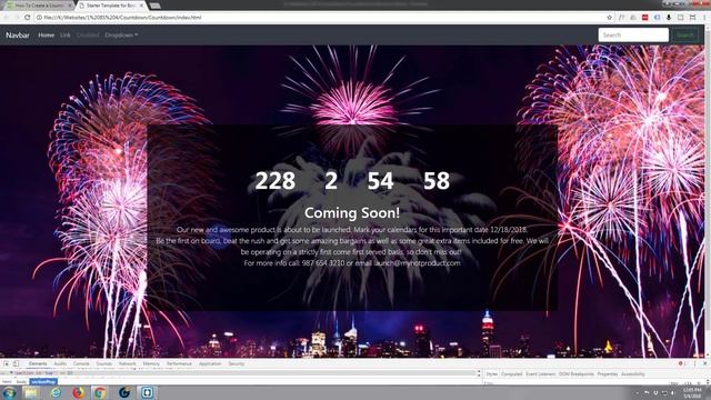 Bootstrap 4 Scratch Build A Coming Soon Page In Less Than An Hour with Bootstrap 4 and Brackets смотреть онлайн