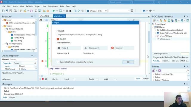 Na prática - Conceitos Básicos de Orientação a Objetos com Delphi - Parte 1/2 смотреть онлайн