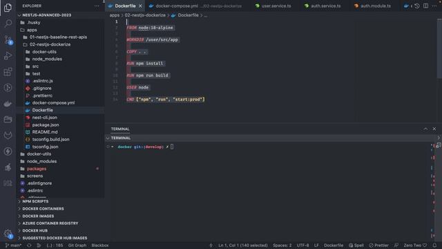 Nest JS Advanced Course - Dockerize Nest JS Application #09 смотреть онлайн