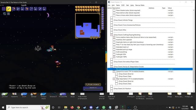 Terraria 1.4.3.6 cheat engine hacks Download Link In Description (90+ Scripts) смотреть онлайн