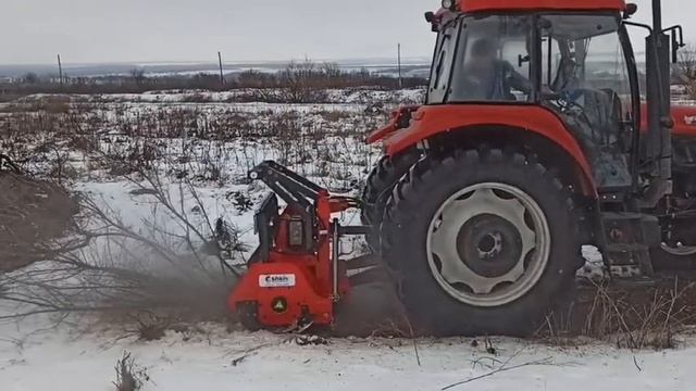 Покупка, Доставка, Пуск Лесного мульчера. Лесной мульчер SHKIV модель SM 1400T смотреть онлайн