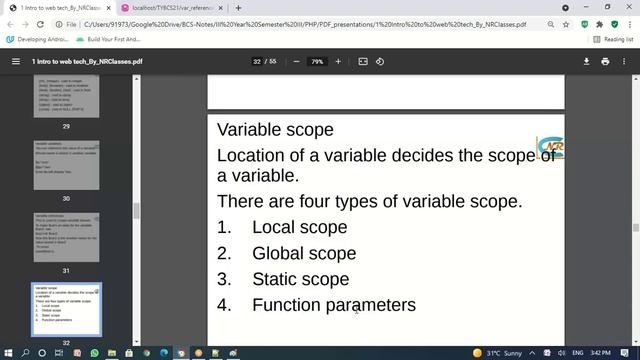 Variable Scope in PHP | Global Scope смотреть онлайн