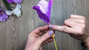 Ирисы / Цветы из гофрированной бумаги