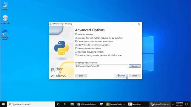 How to Install Python 3.9.0 on Windows 10 in Hindi смотреть онлайн