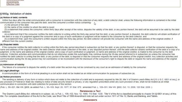 YOU CAN SUE IMMEDIATELY IF A DEBT COLLECTOR DOES THIS 1692G FDCPA RULES || FDCPA VIOLATIONS смотреть онлайн