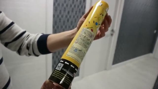 СМ033 Пневмохлопушка 30 см (золото-серебро) смотреть онлайн