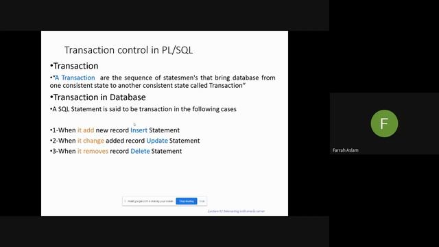 Update, Delete and Transaction control in PL/SQL || Database Application смотреть онлайн
