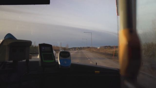 Sweden, Stockholm, Bus 583 Ride From Arlanda Airport Terminal 5 To Märsta