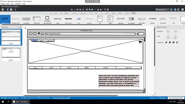 How To Create Low-Fidelity Wireframe Using Balsamiq Mockups 3 смотреть онлайн