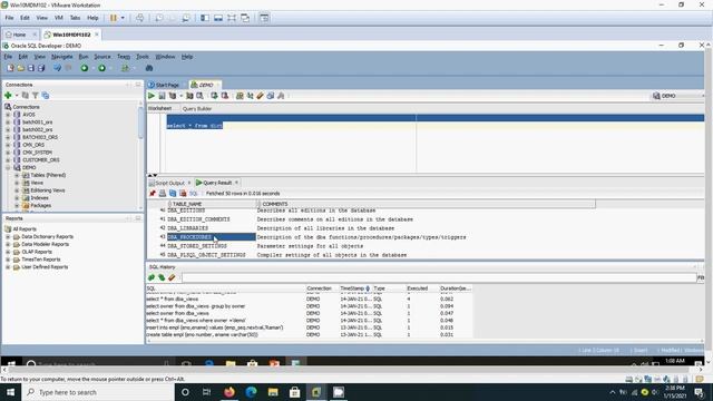 Data Dictionary in Oracle, System Tables смотреть онлайн