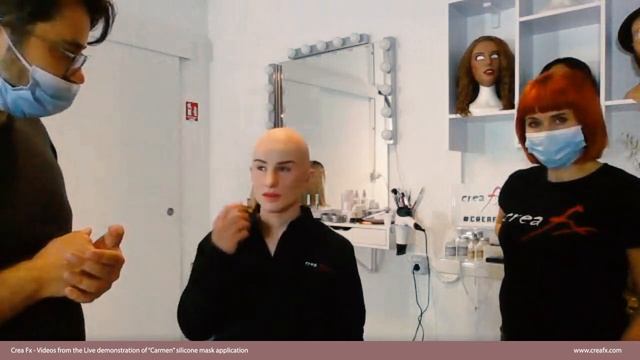 Meet Crea Fx - Live demonstration of Applied silicone mask смотреть онлайн