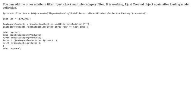 Magento: I need to get product collection by filter multiple category ids in magento 2 смотреть онлайн