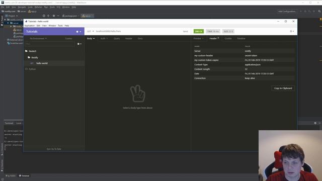How to work with header in Restify with nodejs - restify node js tutorial смотреть онлайн
