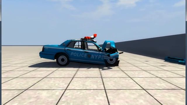 Ford Crown Victoria NYPD Crash Test (BeamNG.Drive)