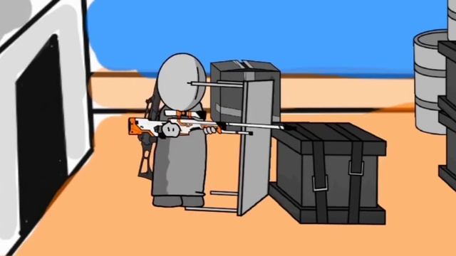 Анимация MADNESS (Персонаж сбегает с вражеского корабля) Рисуем Мультфильмы 2 смотреть онлайн