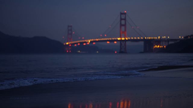 8k Morning Ocean Sounds At Baker Beach, San Francisco, California For Sleep And Study   ASMR