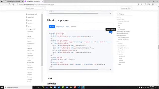 Learn Bootstrap In Arabic #21 Bootstap navs & tabs,navbar смотреть онлайн
