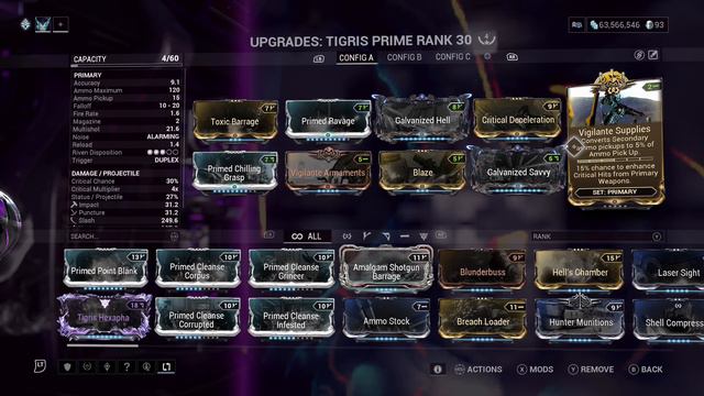 Warframe Tigris Prime build смотреть онлайн