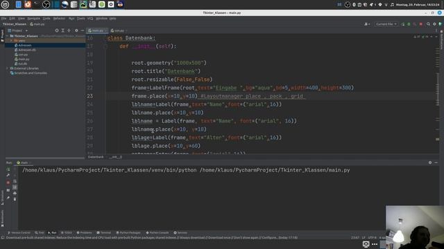 Python Tkinter SQLite3 Datenbank Teil1 смотреть онлайн