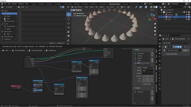Create a Handy Circular Array Node with Blender Geometry Nodes смотреть онлайн