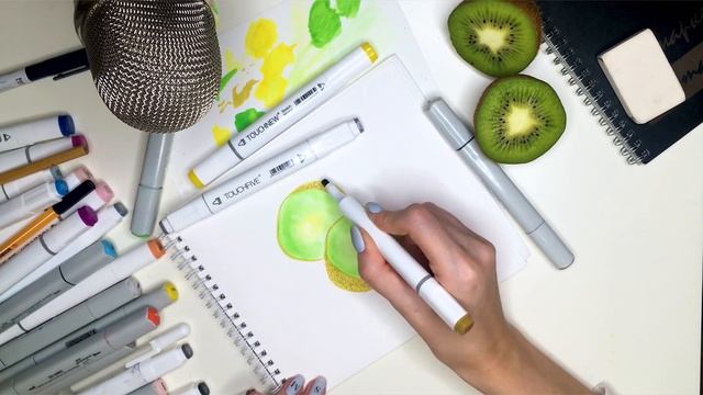 ASMR SKETCH WITH MARKERS. АСМР РИСОВАНИЕ МАРКЕРАМИ. NO WORDS. Без слов. смотреть онлайн