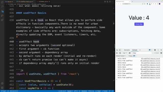 React 18 Tutorial - UseEffect Basics смотреть онлайн