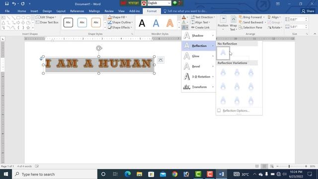 How to make 3d text effect in word . Microsoft word 2016 in text/logo art design| how to use word смотреть онлайн
