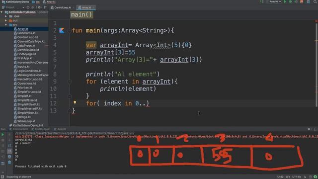 30-Kotlin for Beginners: One Dimension Array implementation смотреть онлайн