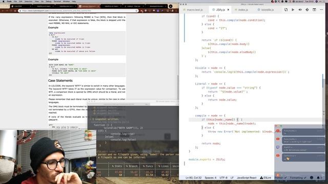LOLCODE-to-JavaScript compiler with Babel macros pt4 смотреть онлайн