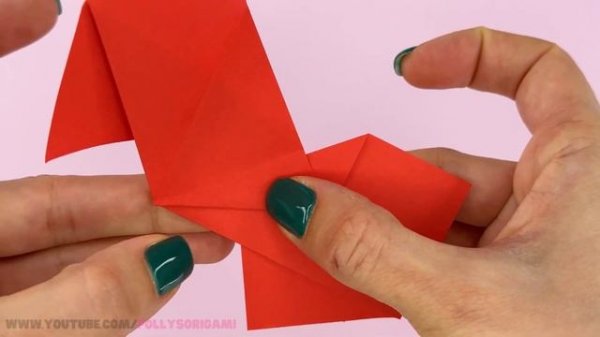 How to make origami heart butterfly, origami Valentines day gift