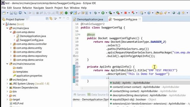 Spring Boot | Tutorial 10: Swagger Documentation смотреть онлайн