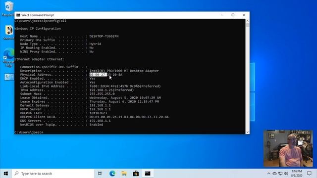 Find Win10 IP Address & Default Gateway смотреть онлайн