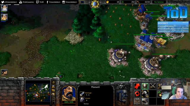 WarCraft III PTR - KiWiKaKi Human vs Orc (Road To Stratholme) смотреть онлайн