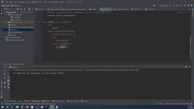 183 - Python and AMQP using rabbitmq and docker смотреть онлайн