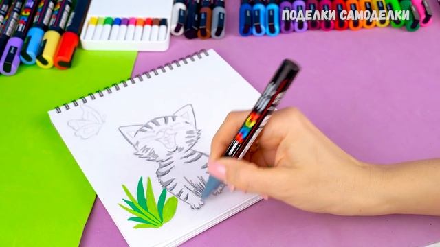Обзор маркеров POSCA на Поделки Самоделки смотреть онлайн
