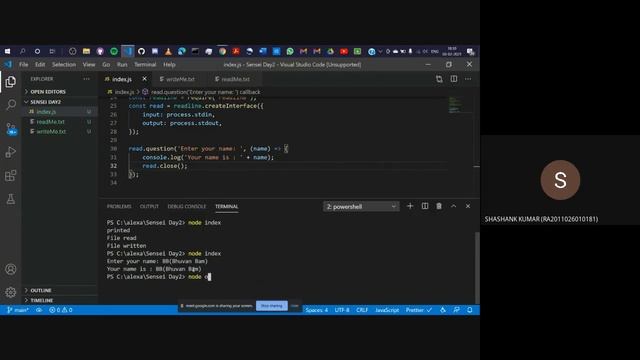 Sensei Day 2 - Introduction to Node.js смотреть онлайн