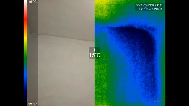 Кирпичный жилой аварийный дом тепловизионная съемка тепловизором .Видео 1. смотреть онлайн