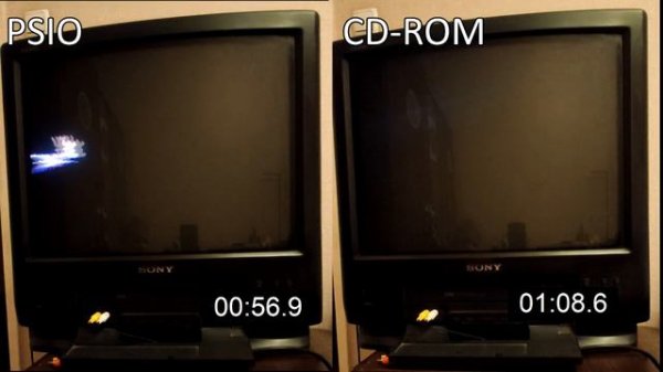 PSIO vs CD-ROM speed comparison on Playstation 1