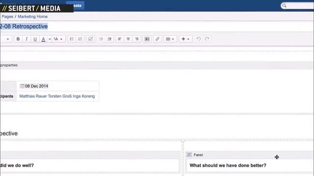 Confluence Demo: Page Templates And Blueprints