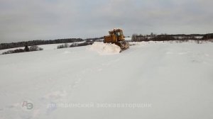 ?Бульдозер Т- 170 испытание косого отвала✅Bulldozer T-170 oblique blade test!