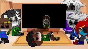 Реакция Андертейл на *Фриск против Бетти *[Гличтейл]