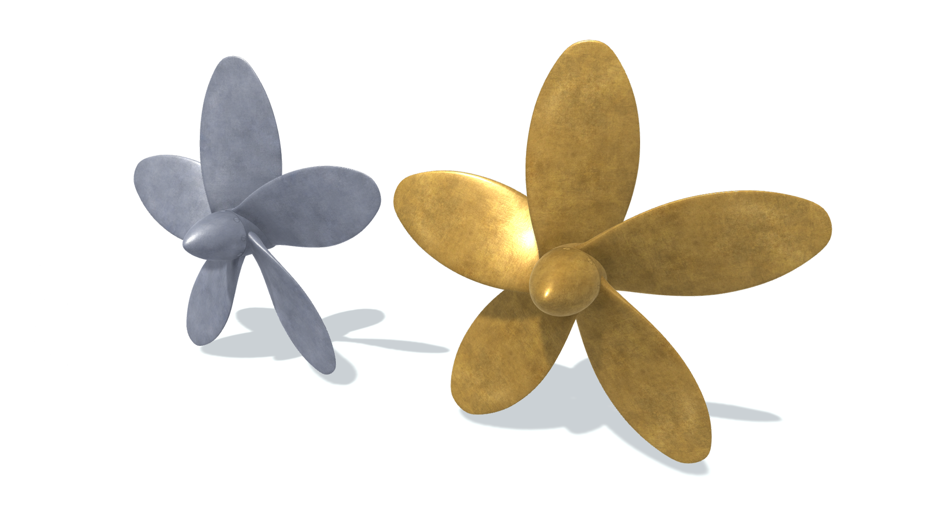 3D model. Ship screw E 5. Гребной винт.